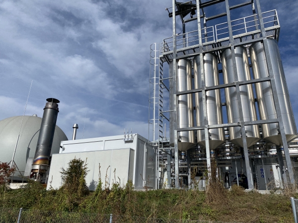 Biogas-Aufbereitungsanlage in Niedergösgen